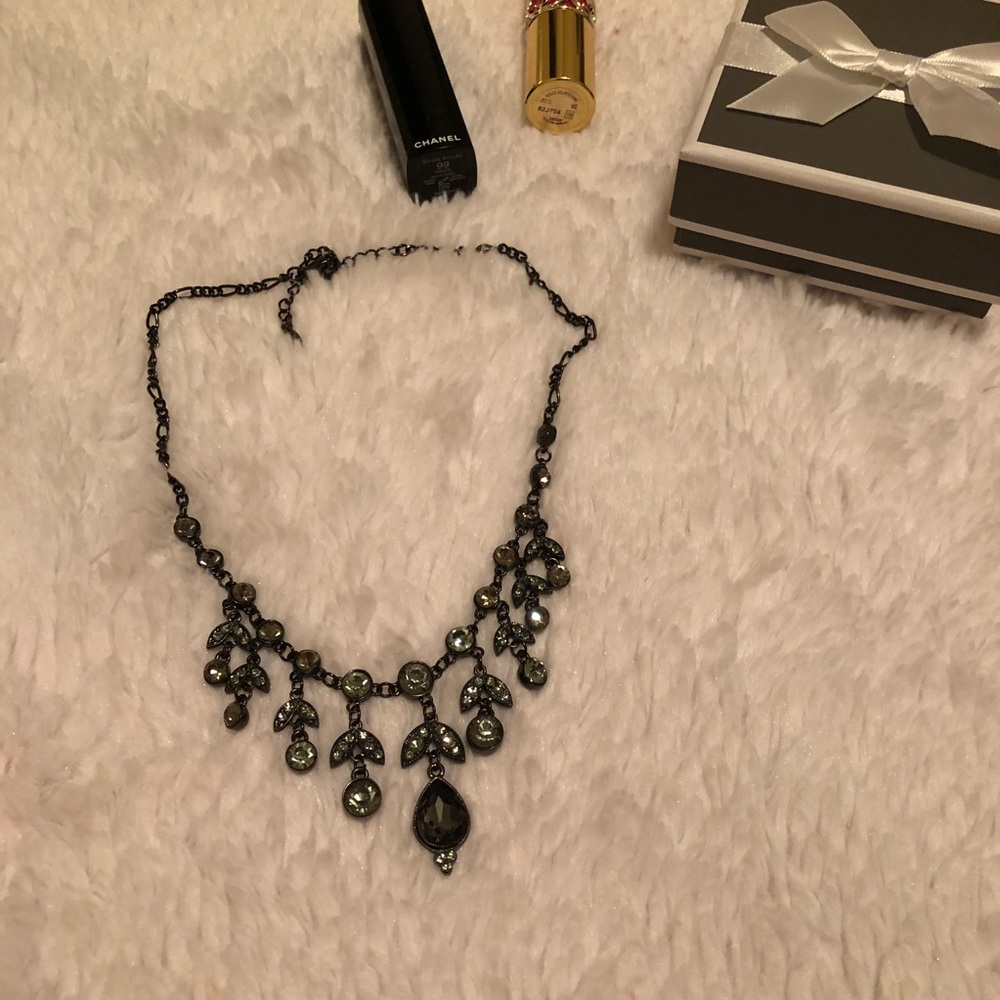 🌸Costume chandelier black necklace